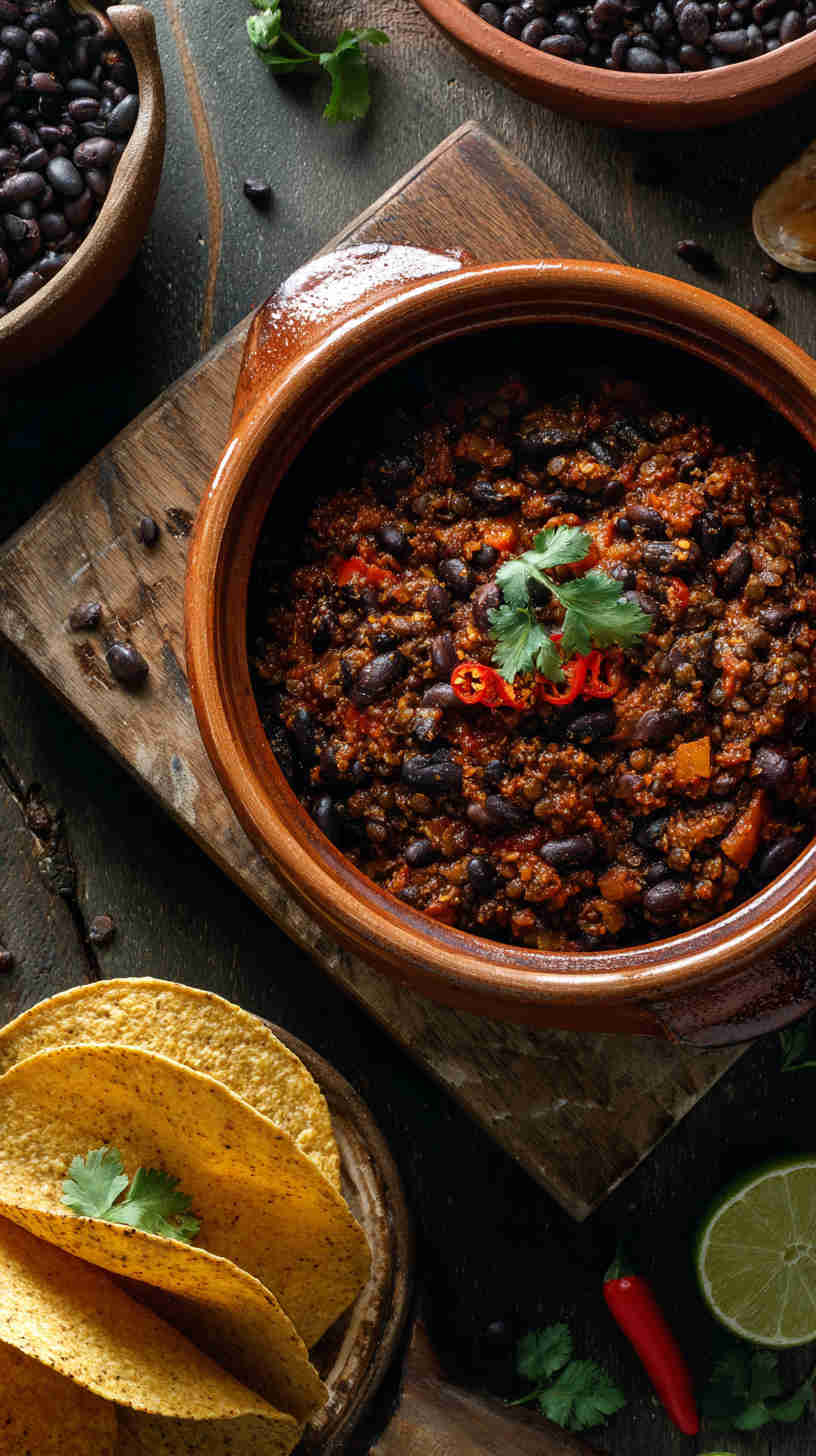 Slow Cooker Lentil & Black Bean Taco Filling