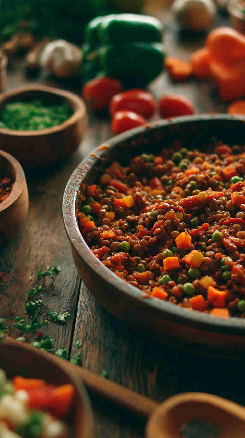 Slow Cooker Lentil & Black Bean Taco Filling