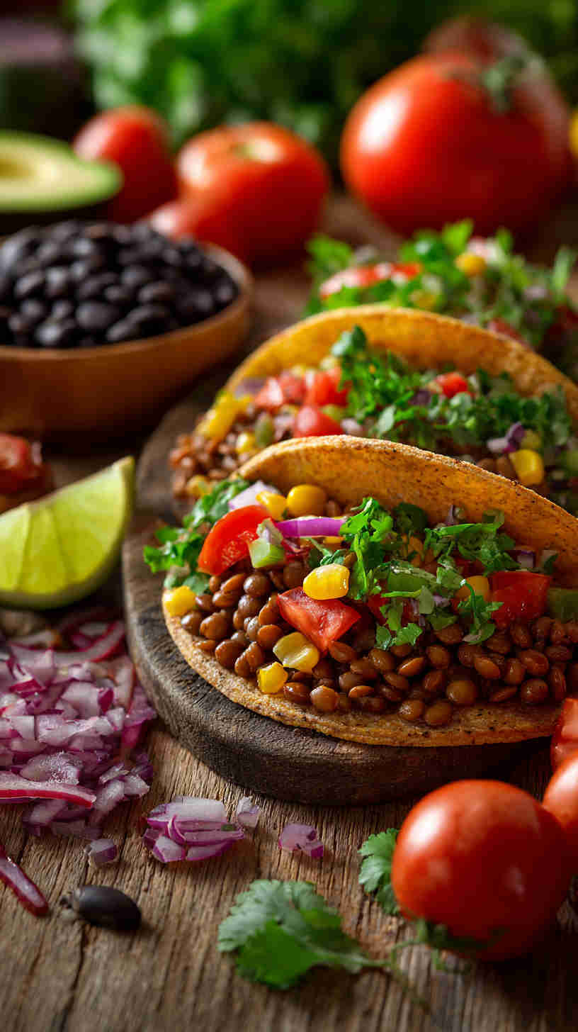 Slow Cooker Lentil & Black Bean Taco Filling