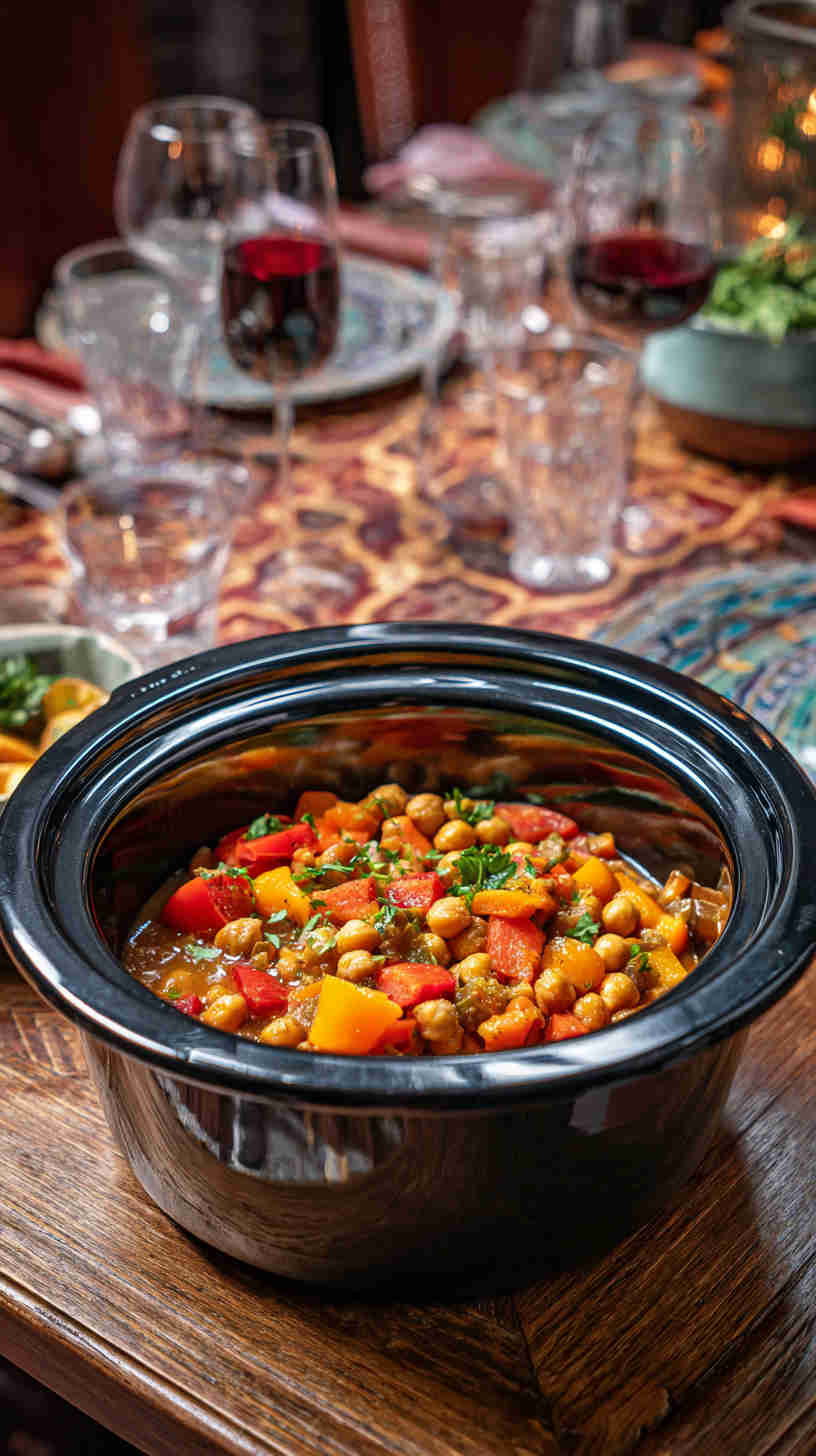 Slow Cooker Mediterranean Chickpea Stew