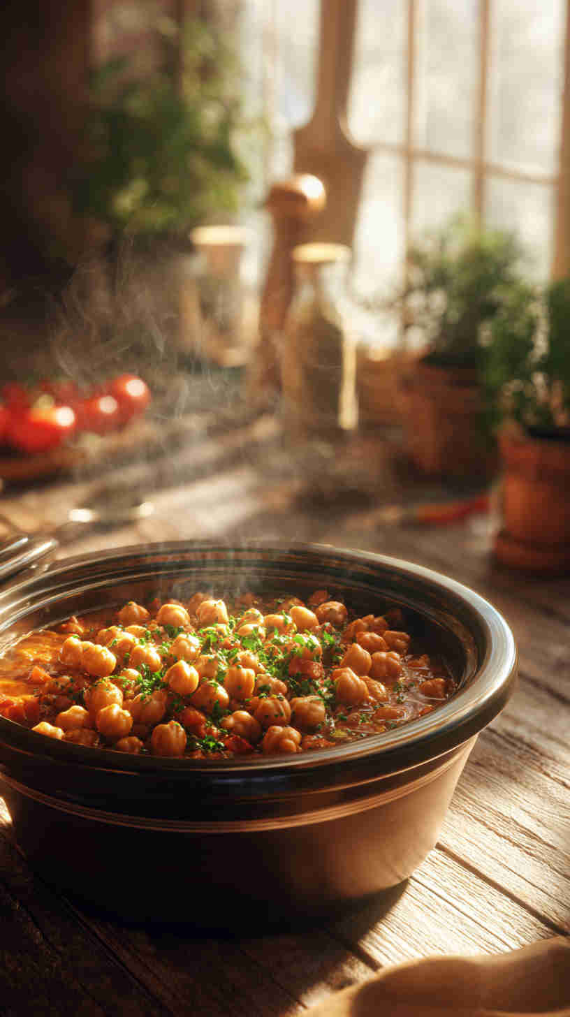 Slow Cooker Mediterranean Chickpea Stew
