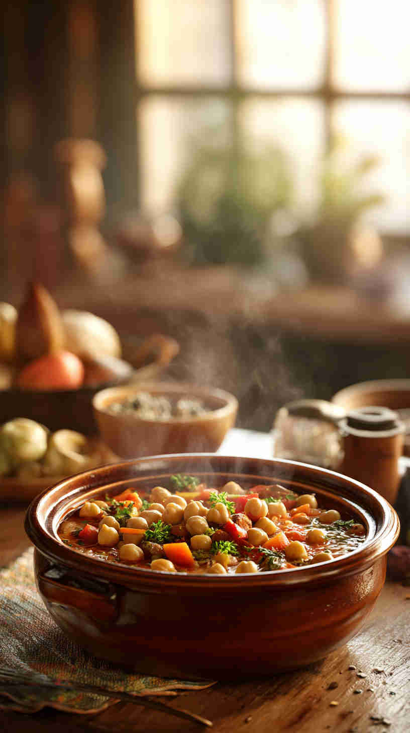 Slow Cooker Mediterranean Chickpea Stew