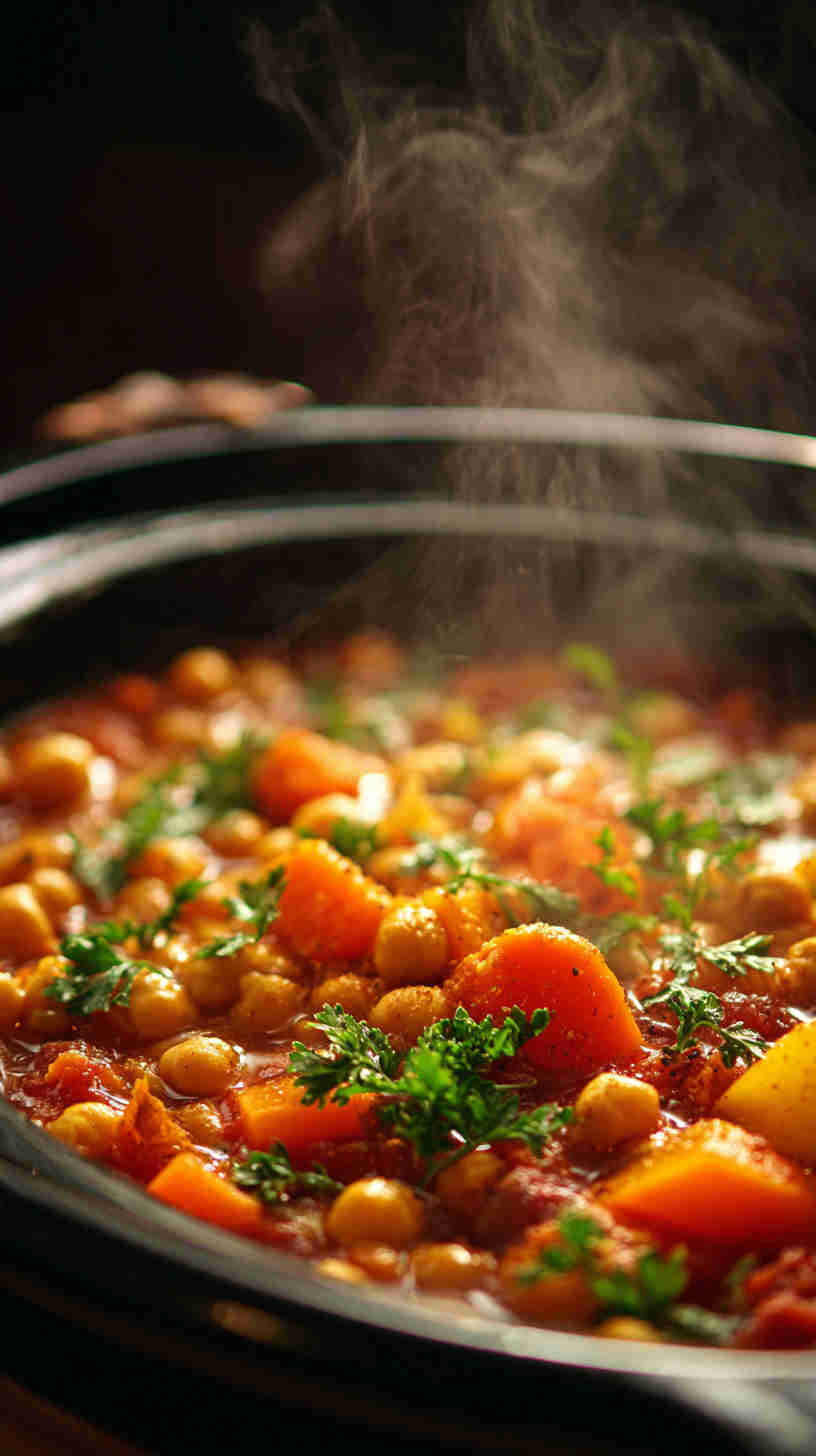 Slow Cooker Mediterranean Chickpea Stew