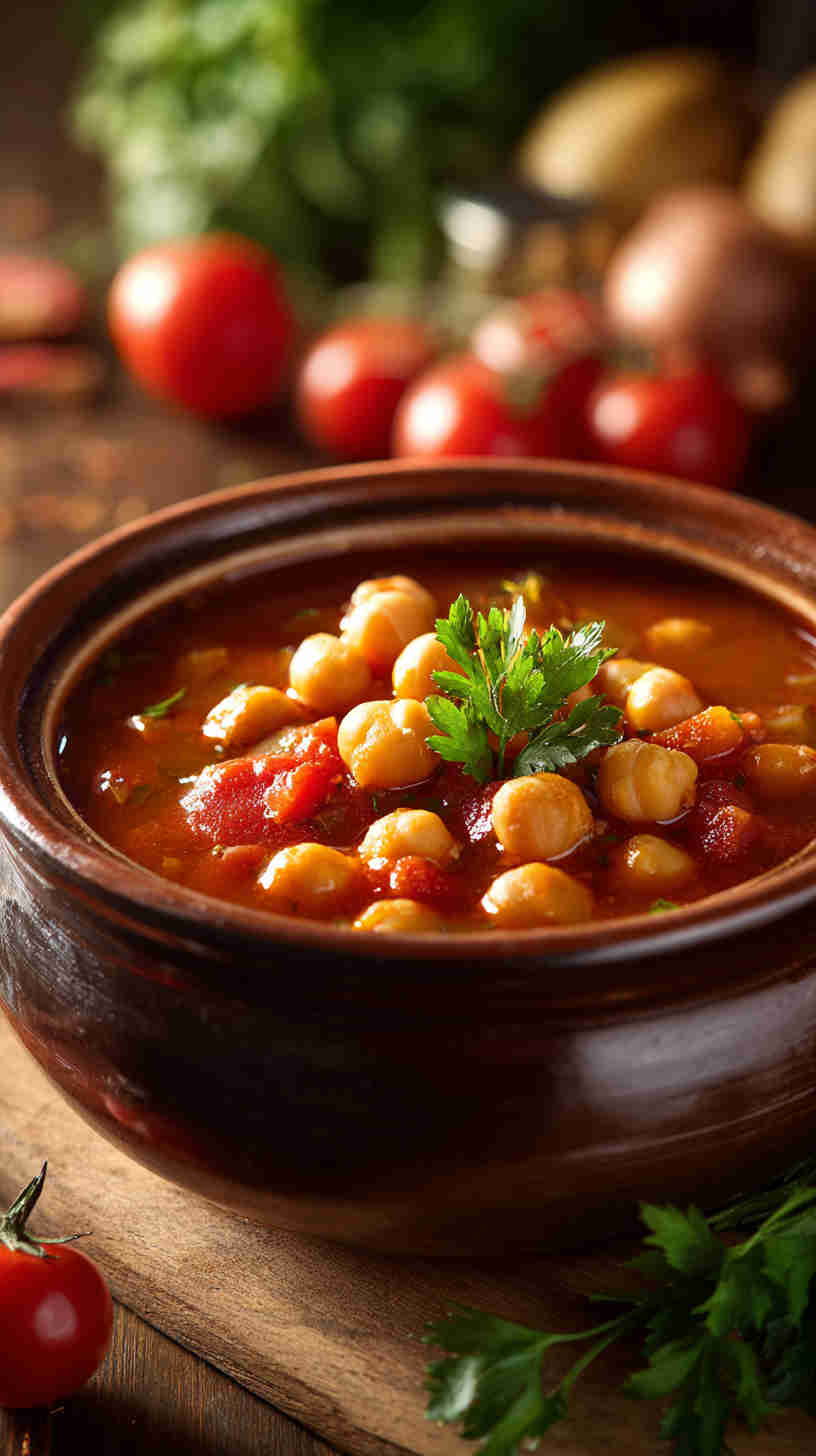Slow Cooker Mediterranean Chickpea Stew