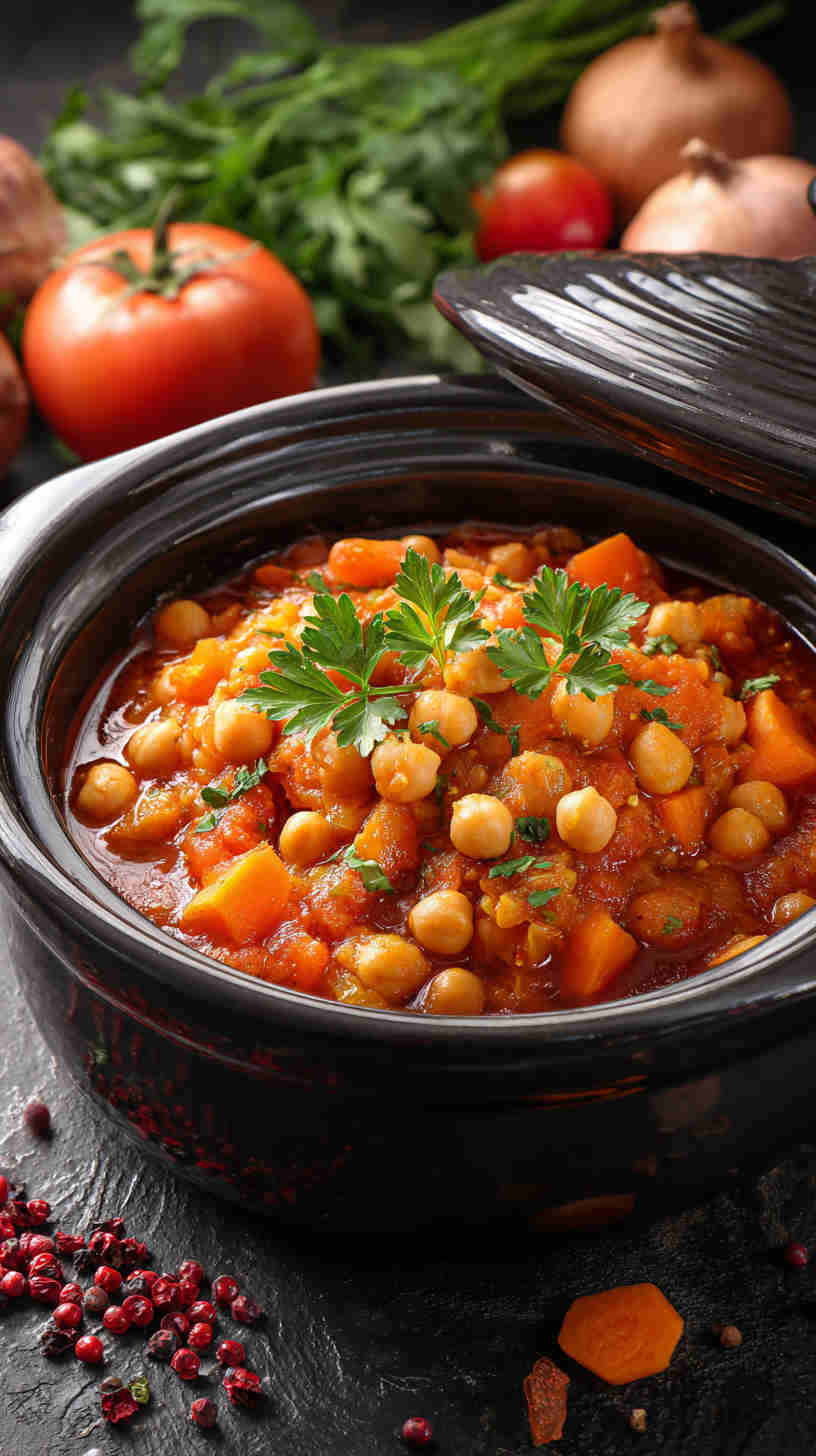 Slow Cooker Mediterranean Chickpea Stew