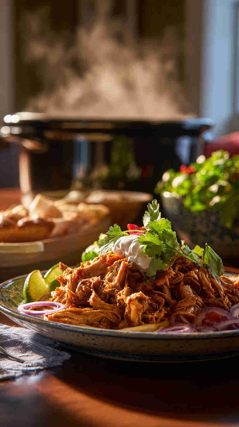 Slow Cooker Mexican Pulled Chicken