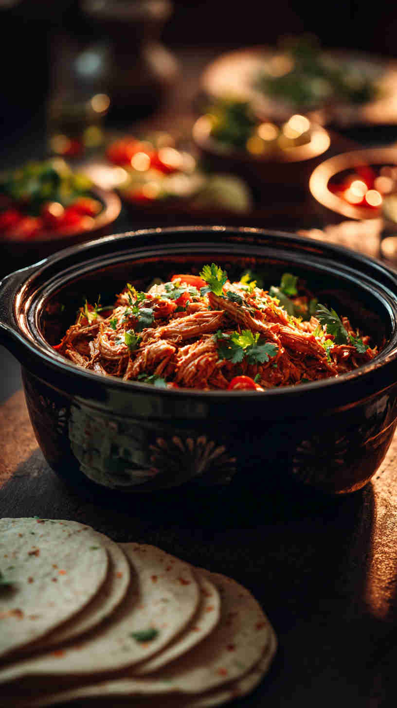 Slow Cooker Mexican Pulled Chicken