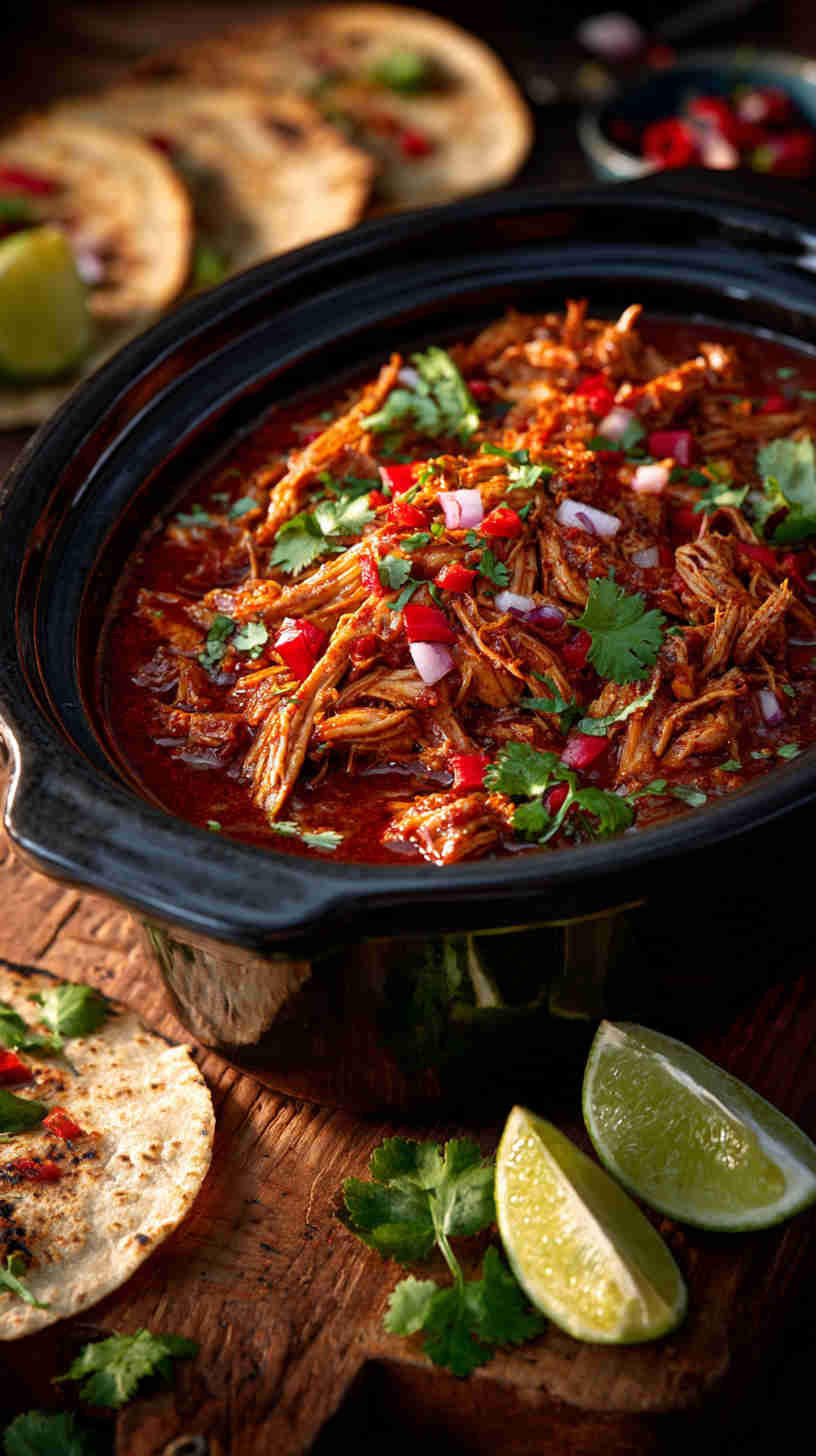 Slow Cooker Mexican Pulled Chicken