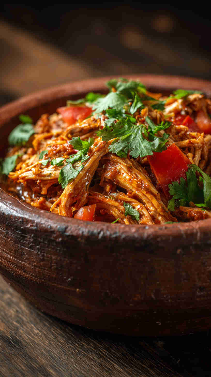 Slow Cooker Mexican Pulled Chicken