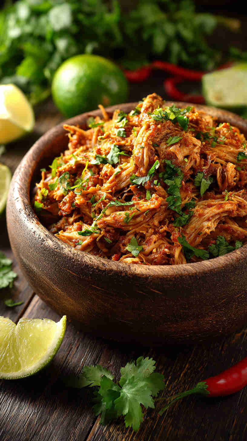 Slow Cooker Mexican Pulled Chicken