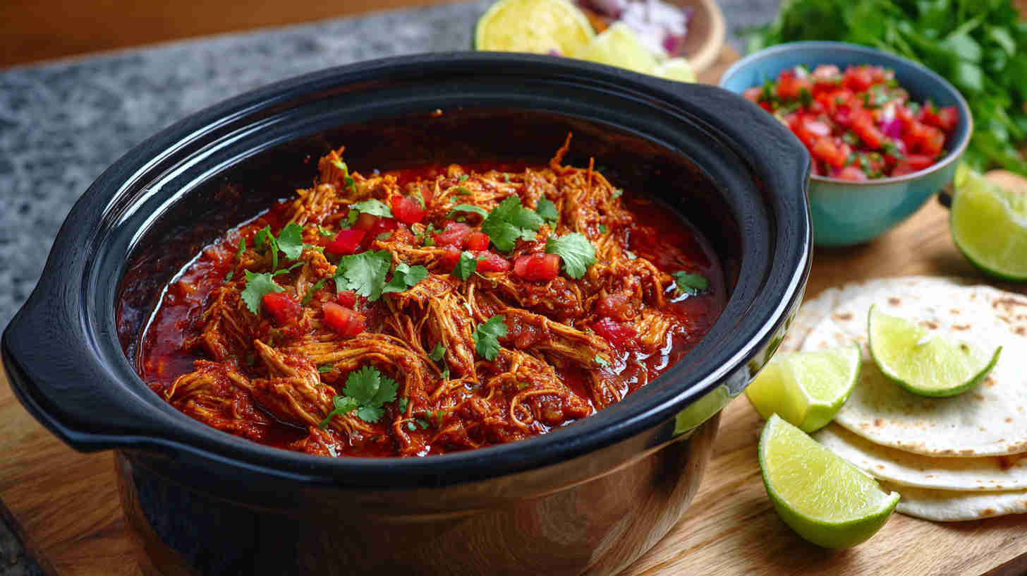 Slow Cooker Mexican Pulled Chicken