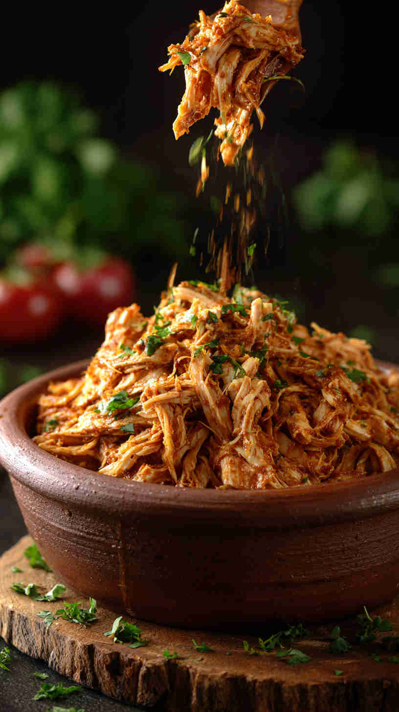 Slow Cooker Mexican Pulled Chicken