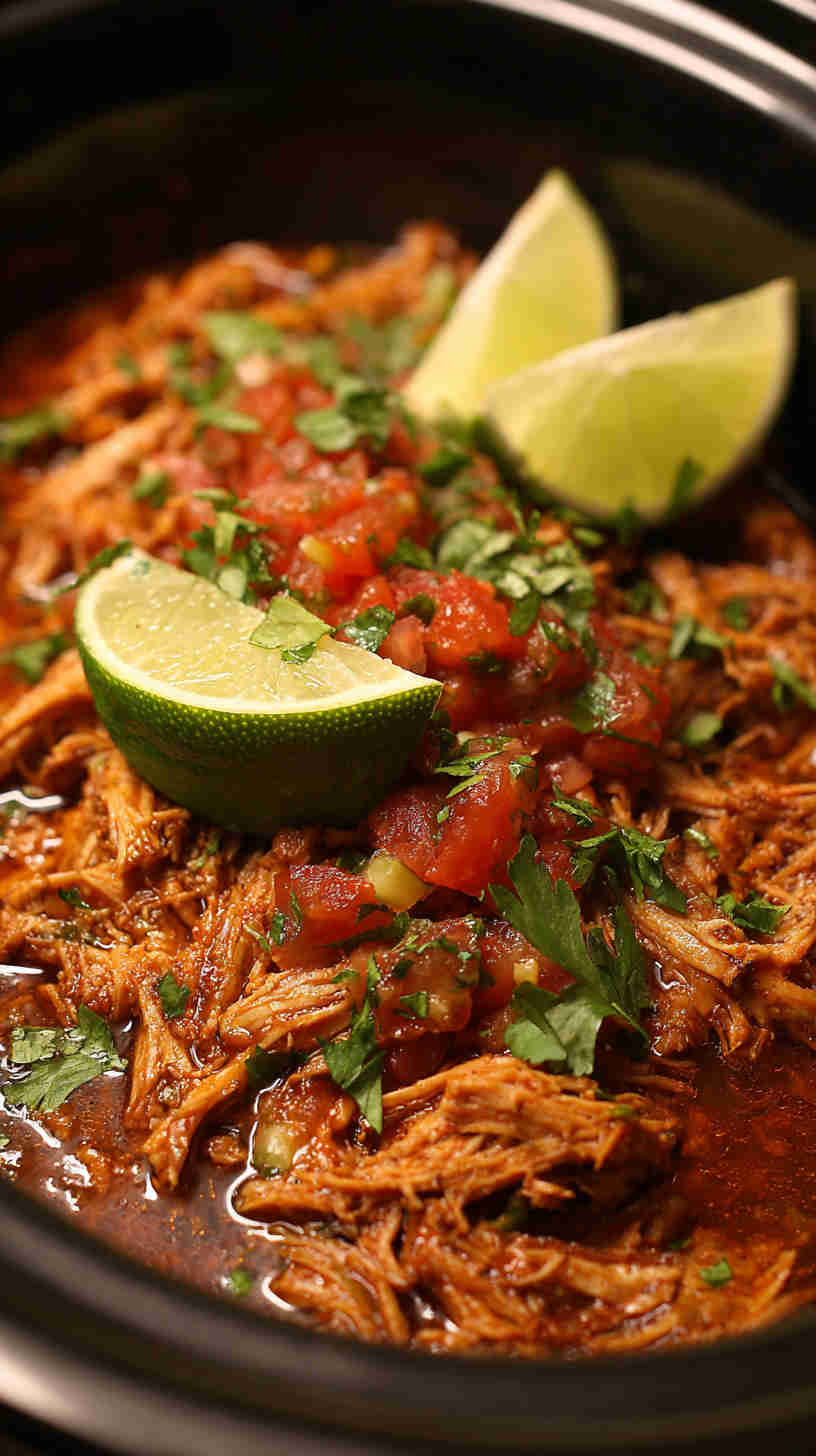 Slow Cooker Mexican Pulled Chicken