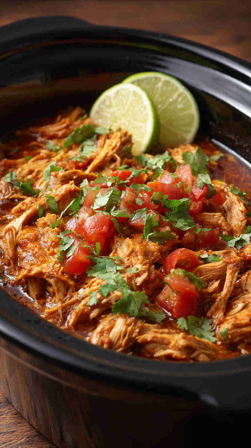 Slow Cooker Mexican Pulled Chicken