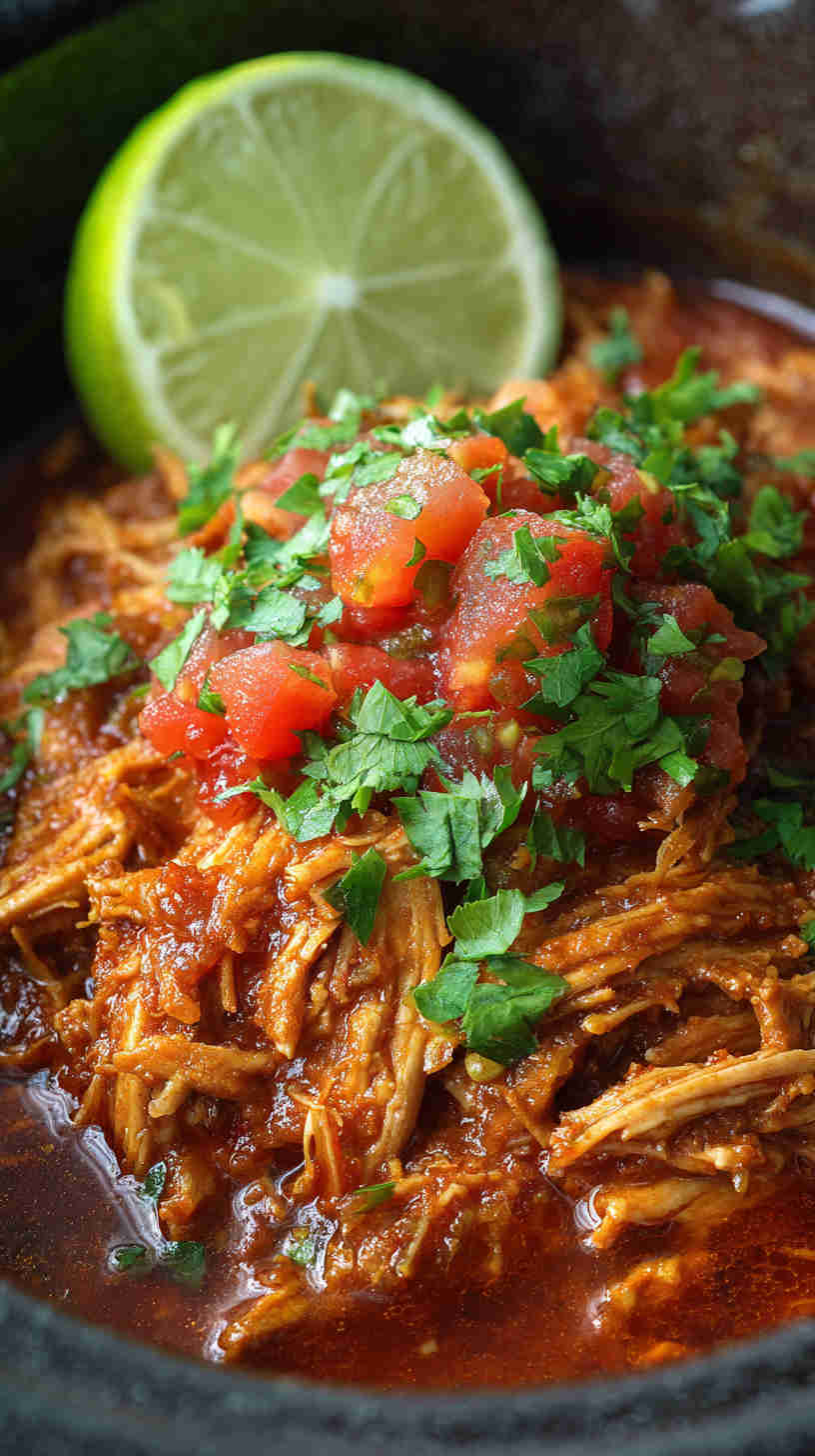 Slow Cooker Mexican Pulled Chicken