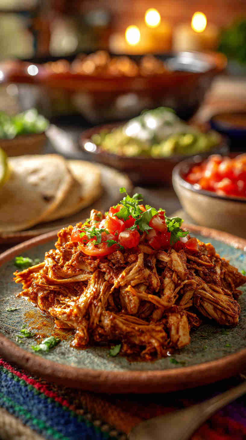 Slow Cooker Mexican Pulled Chicken