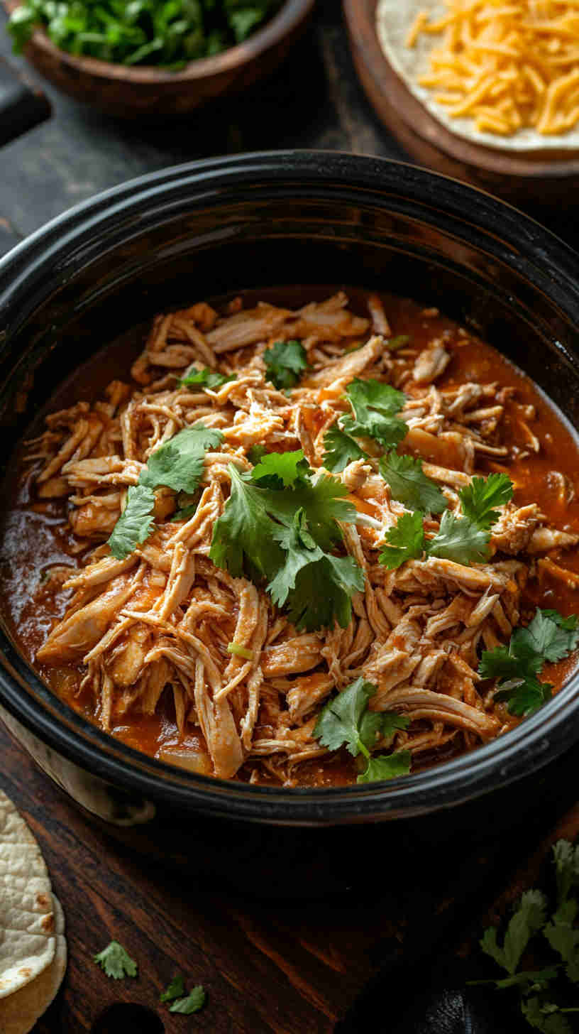 Slow Cooker Mexican-Style Shredded Chicken