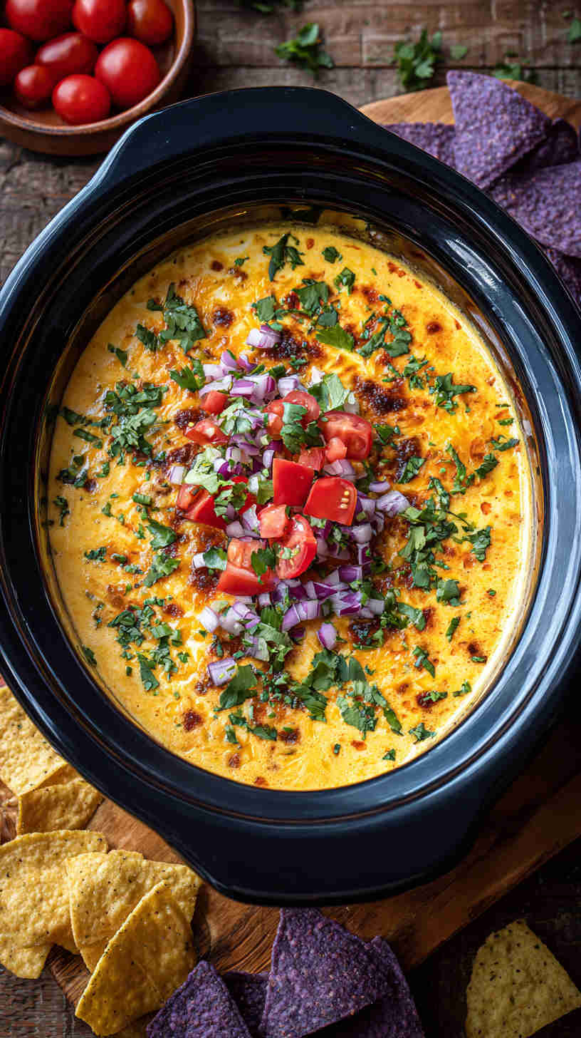 Slow Cooker Nacho Cheese Dip