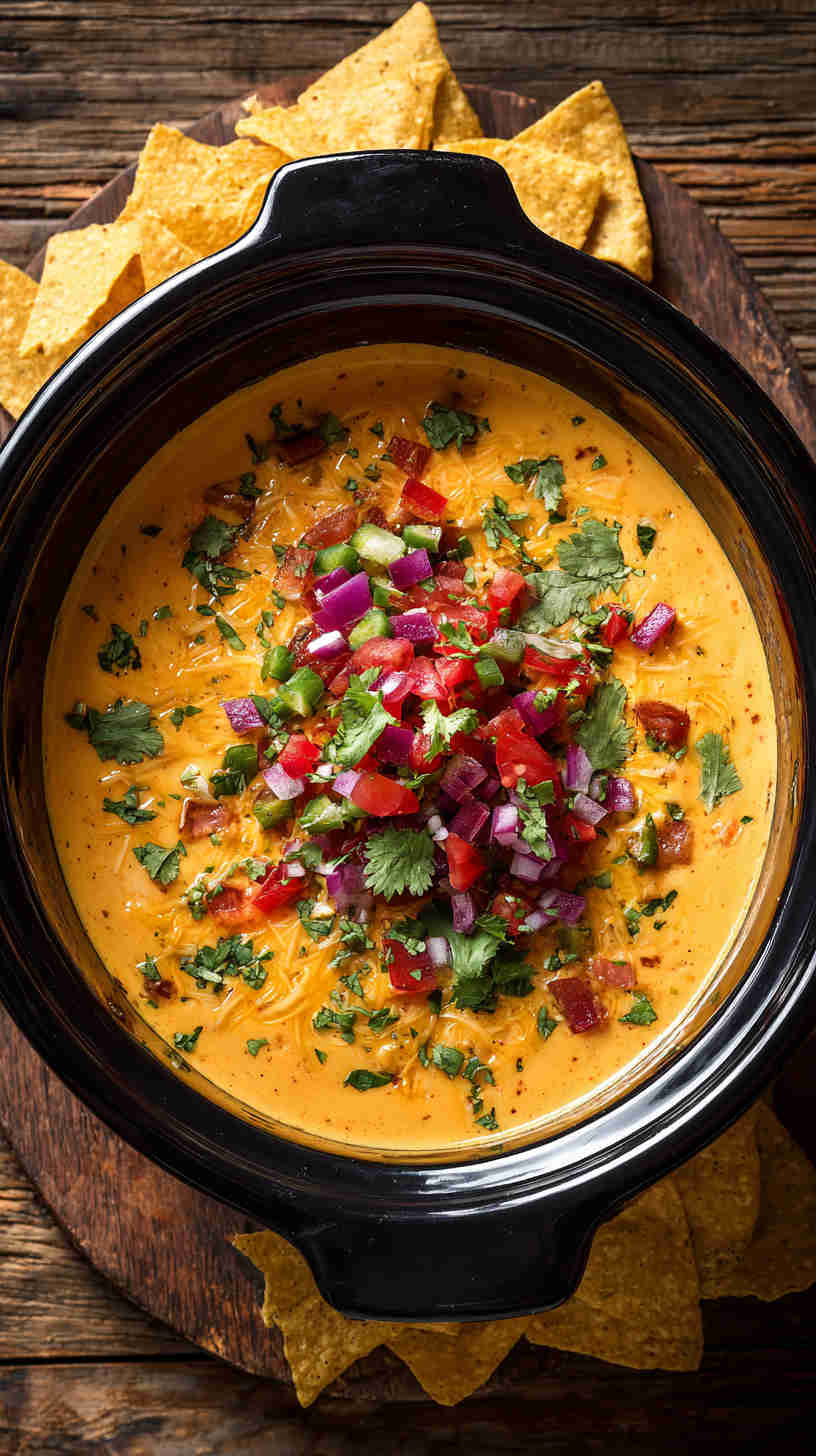 Slow Cooker Nacho Cheese Dip