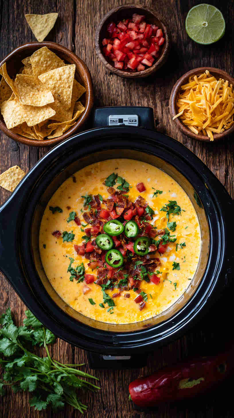 Slow Cooker Nacho Cheese Dip