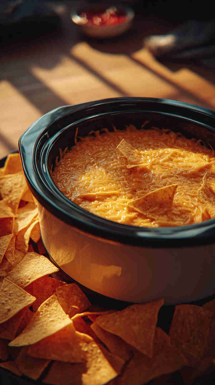 Slow Cooker Nacho Cheese Dip