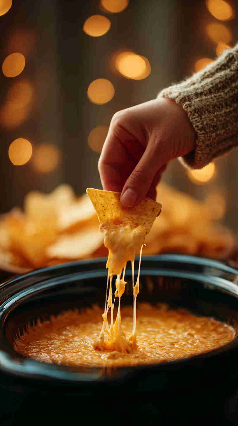 Slow Cooker Nacho Cheese Dip