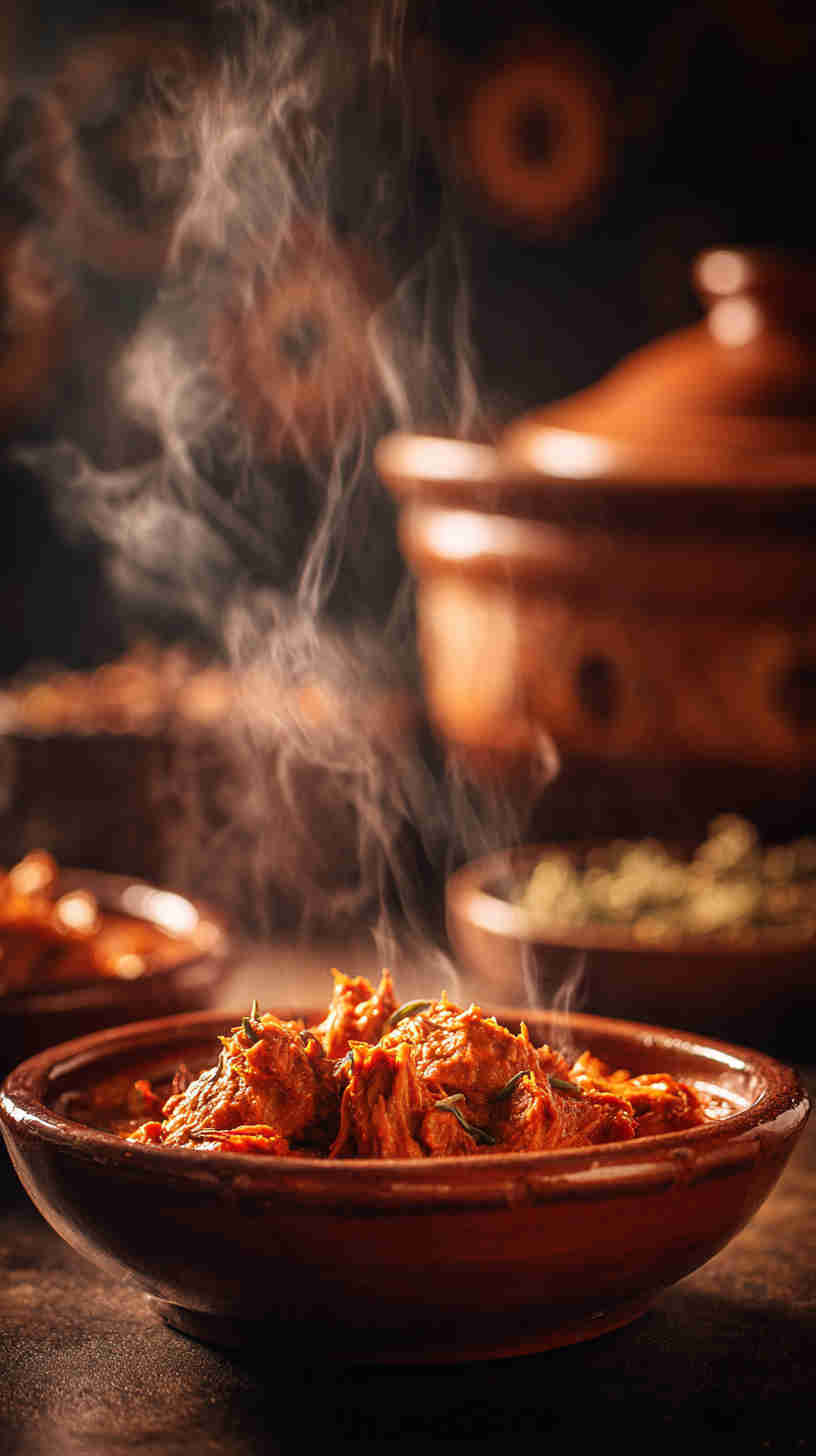 Slow Cooker Pulled Chicken Tikka Masala