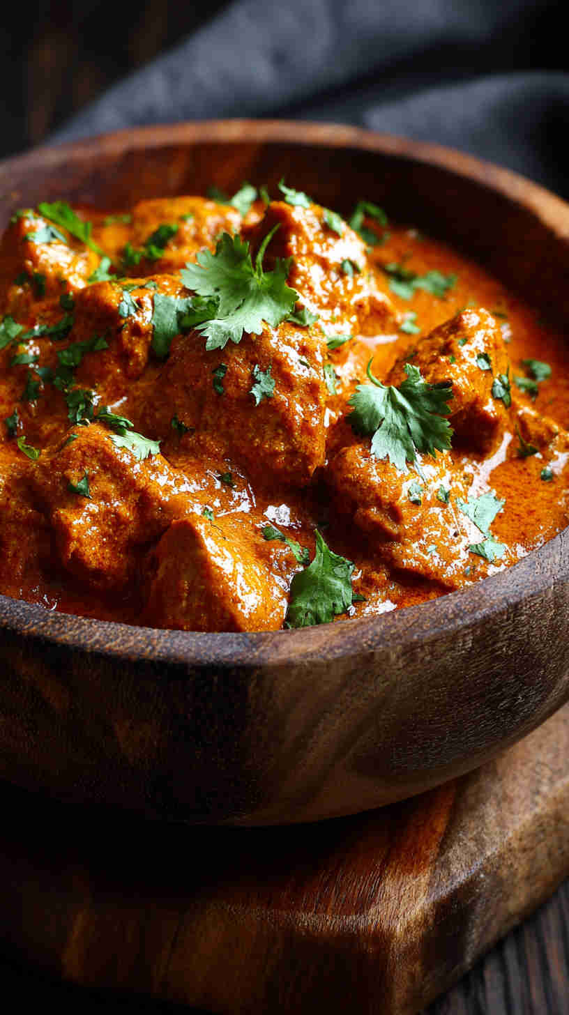 Slow Cooker Pulled Chicken Tikka Masala