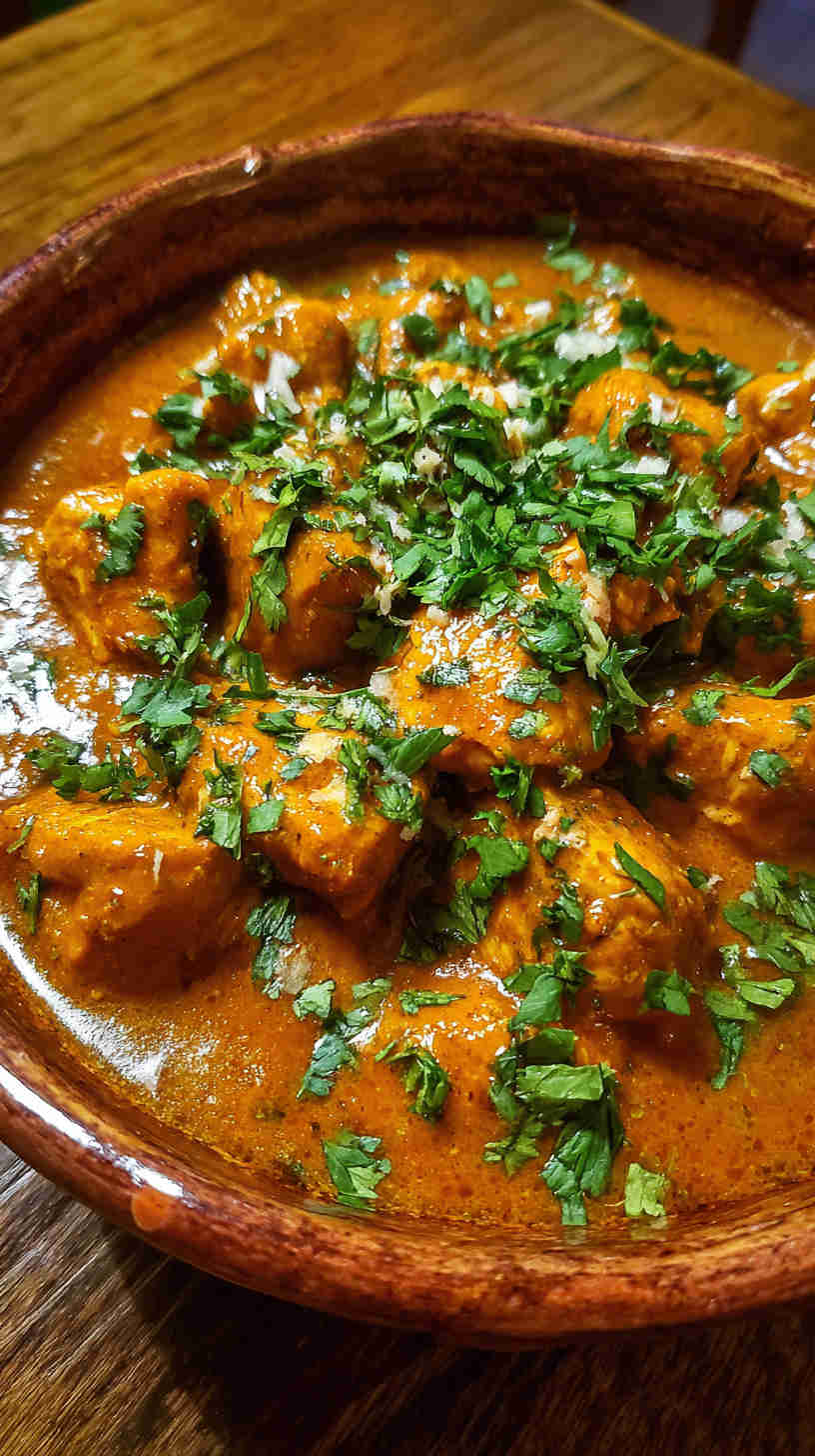 Slow Cooker Pulled Chicken Tikka Masala