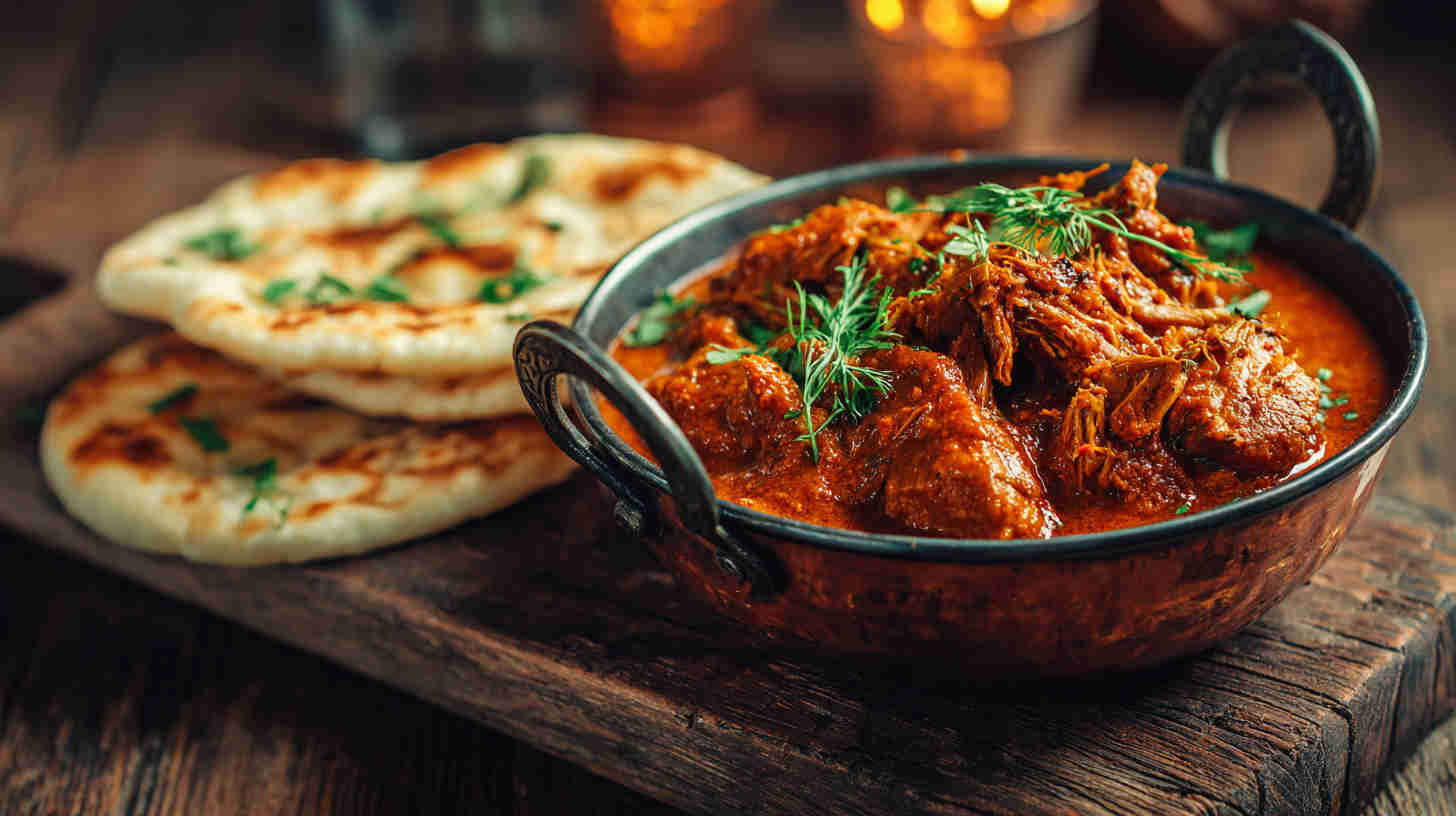 Slow Cooker Pulled Chicken Tikka Masala