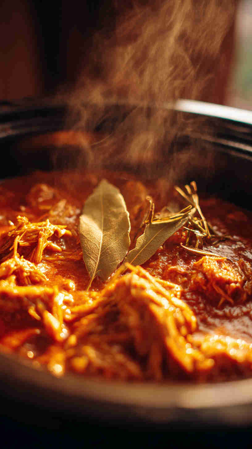 Slow Cooker Pulled Chicken Tikka Masala