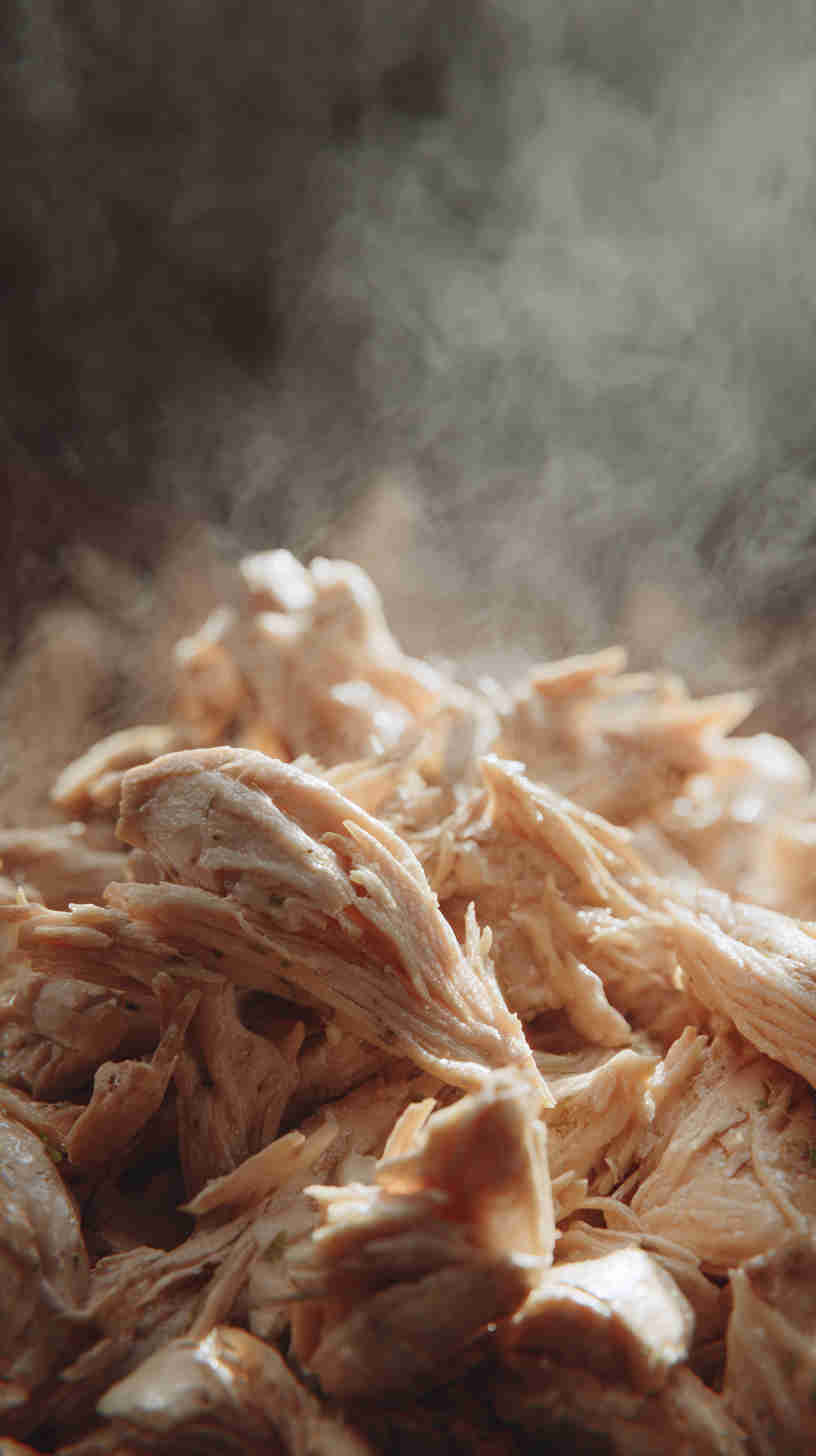Slow Cooker Pulled Chicken with Creamy Ranch Sauce