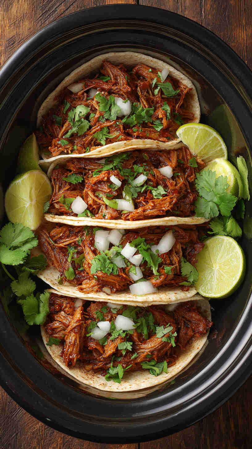 Slow Cooker Pulled Pork Taco Filling