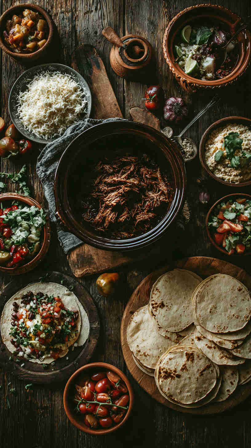 Slow Cooker Pulled Pork Taco Filling