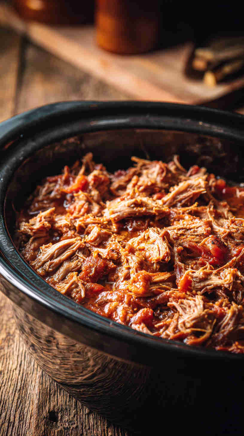 Slow Cooker Pulled Pork Taco Filling