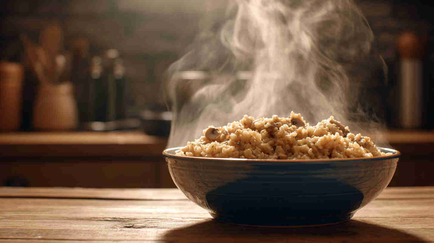 Slow Cooker Risotto with Mushrooms and Parmesan
