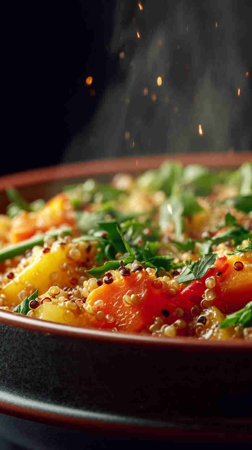 Slow Cooker Rustic Vegetable Quinoa Stew