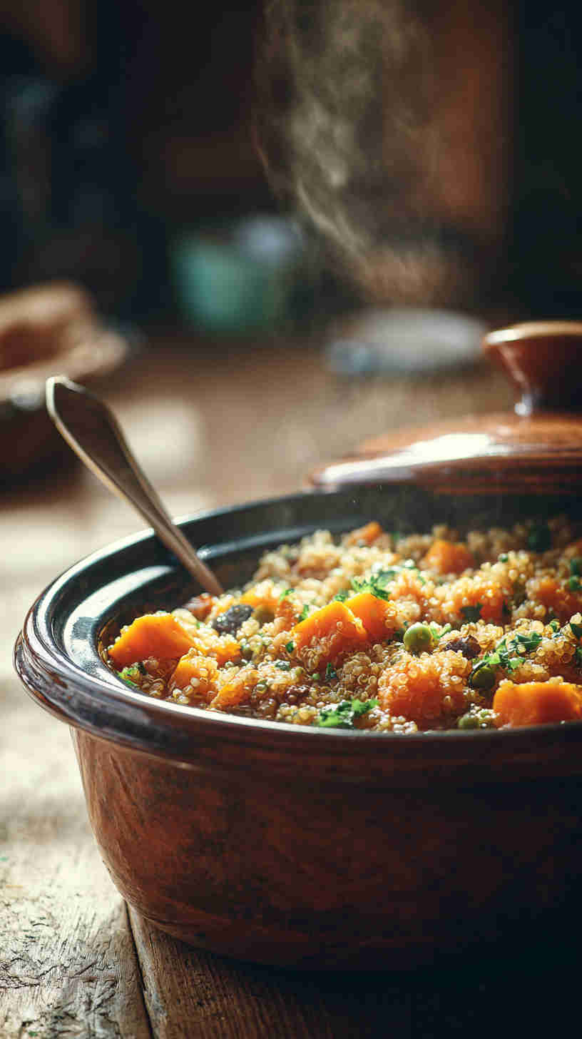 Slow Cooker Rustic Vegetable Quinoa Stew