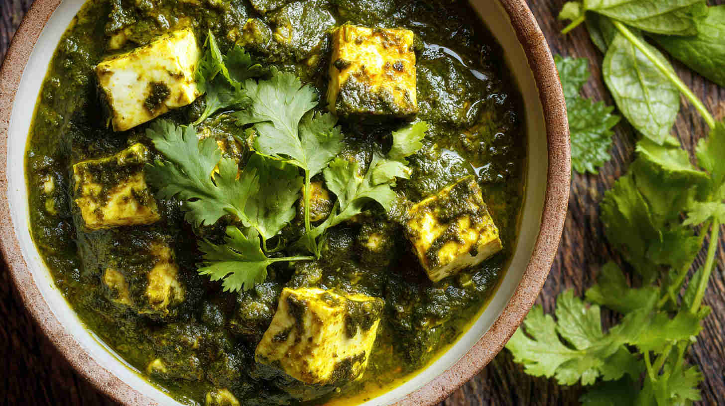 Slow Cooker Saag Paneer (Spinach and Paneer Curry)