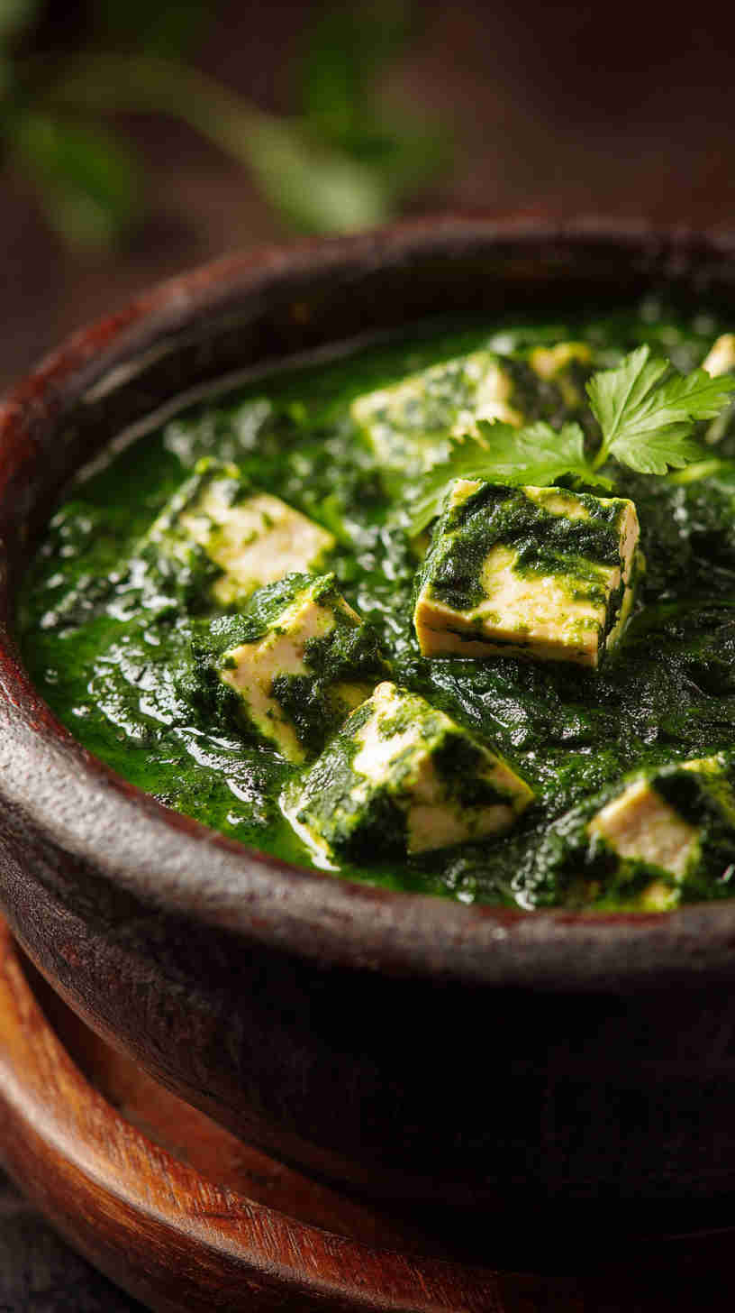 Slow Cooker Saag Paneer (Spinach and Paneer Curry)