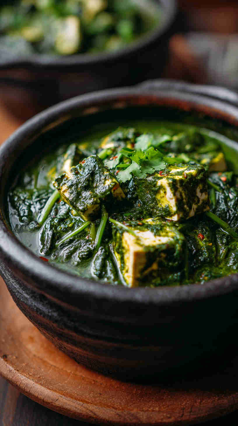 Slow Cooker Saag Paneer (Spinach and Paneer Curry)