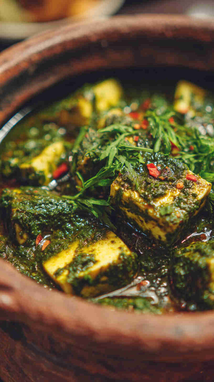 Slow Cooker Saag Paneer (Spinach and Paneer Curry)