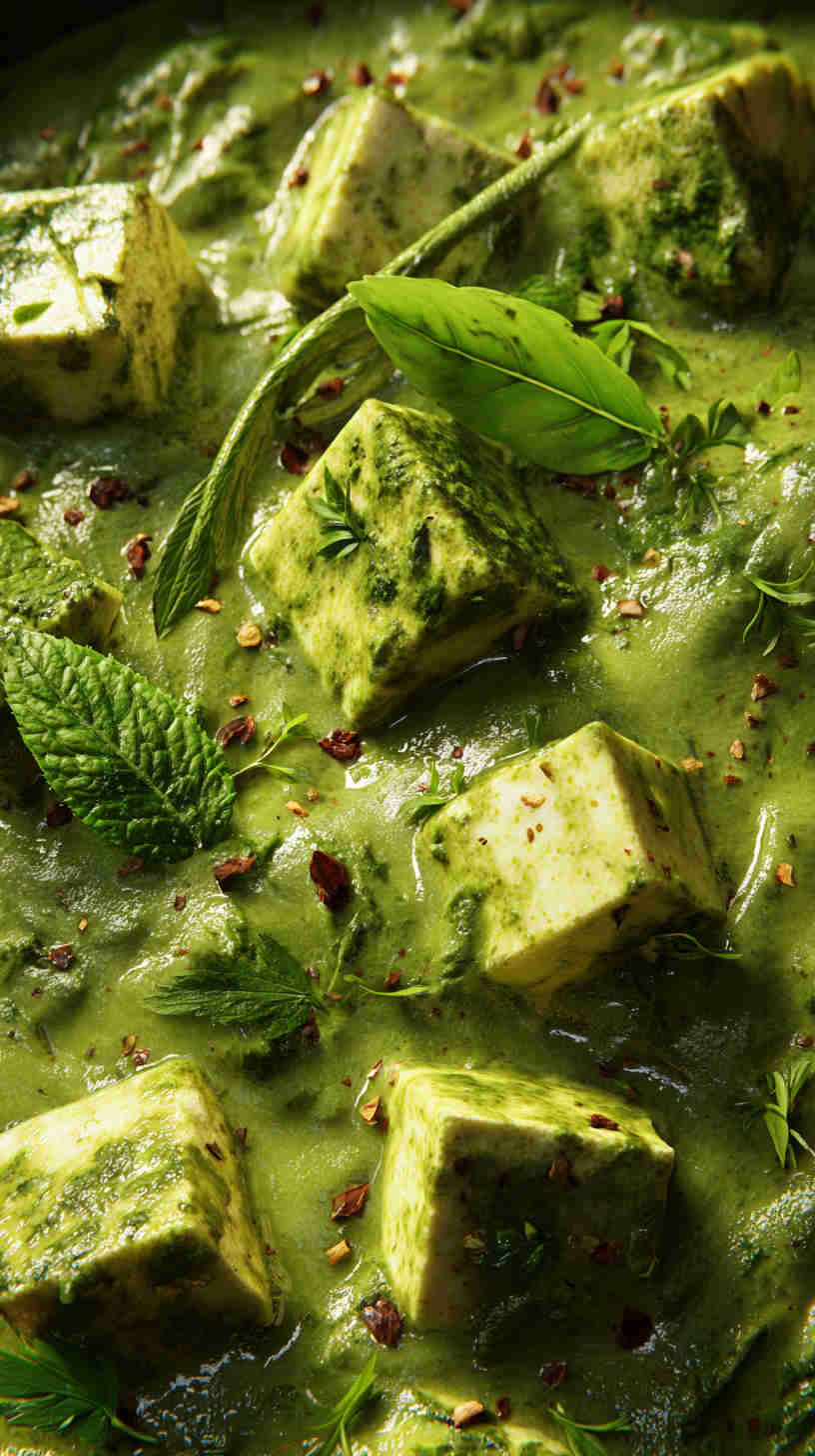 Slow Cooker Saag Paneer (Spinach and Paneer Curry)