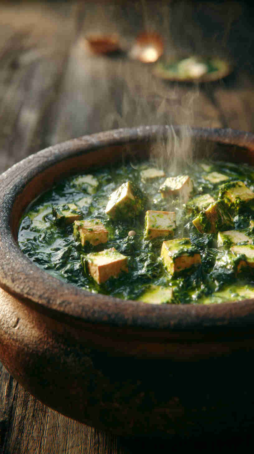 Slow Cooker Saag Paneer (Spinach and Paneer Curry)