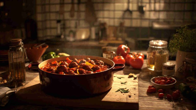 Slow Cooker Sausage and Peppers in Tomato Sauce