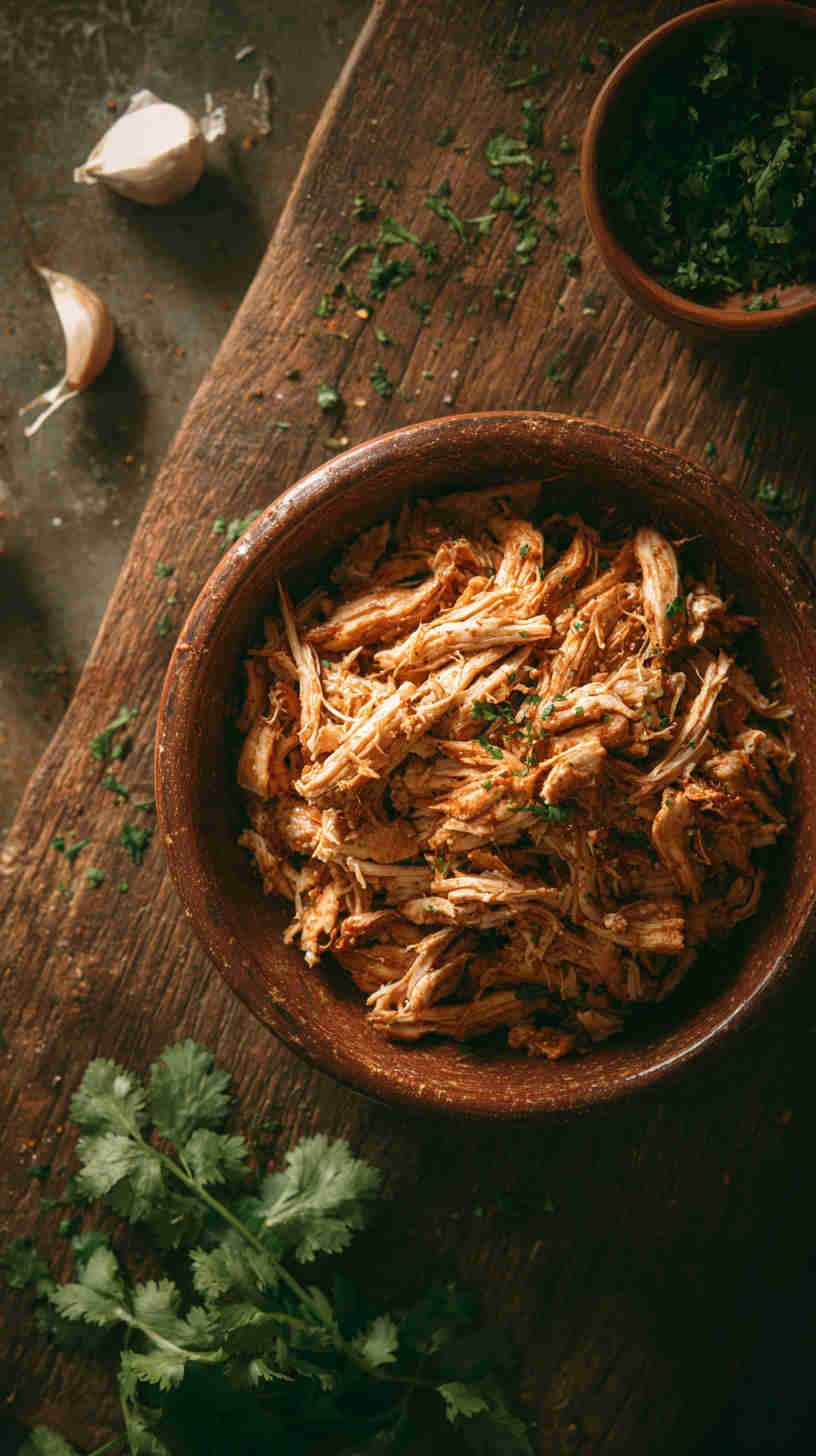 Slow Cooker Shredded Chicken Taco Filling