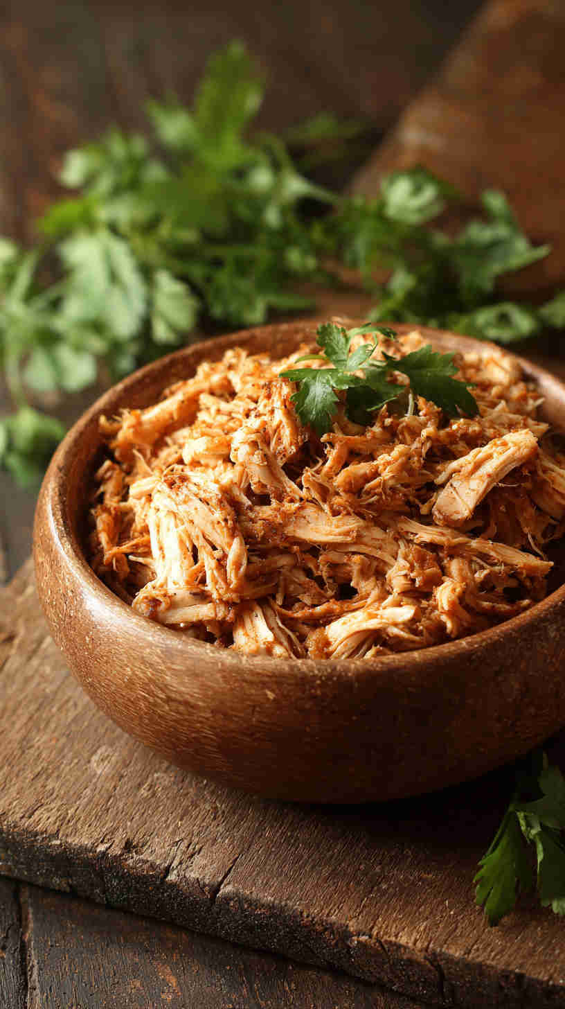Slow Cooker Shredded Chicken Taco Filling