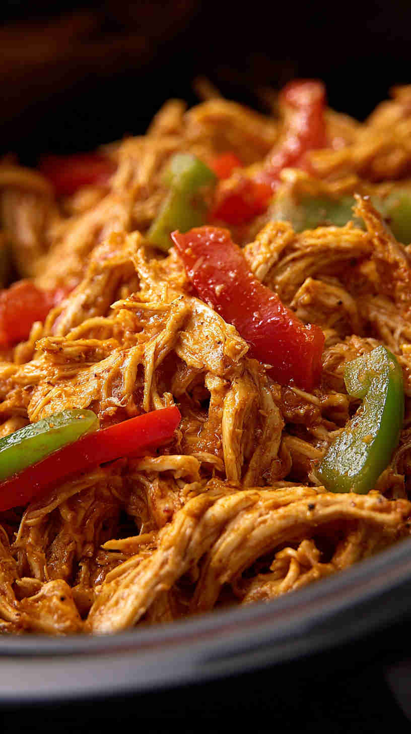 Slow Cooker Shredded Chicken Taco Filling