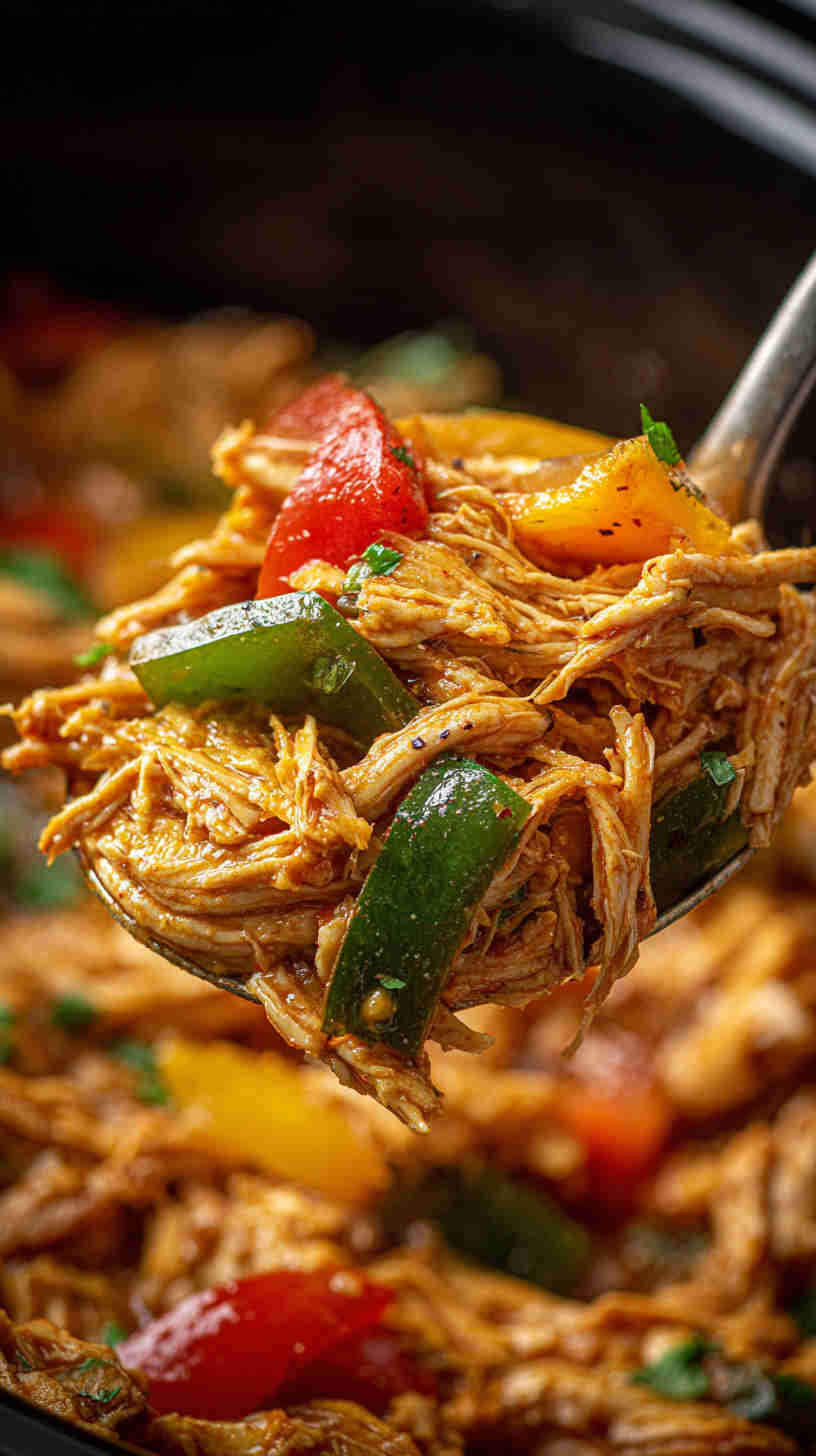Slow Cooker Shredded Chicken Taco Filling