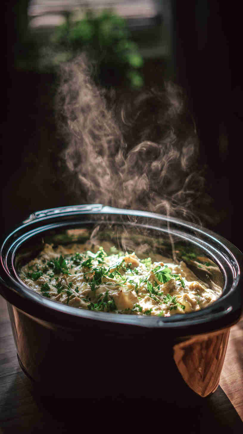 Slow Cooker Spinach Artichoke Dip